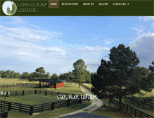 Tablet Screenshot of longleaflodge.com